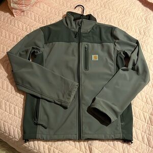 Cathartt Denwood jacket fleece lined soft shell gray small.